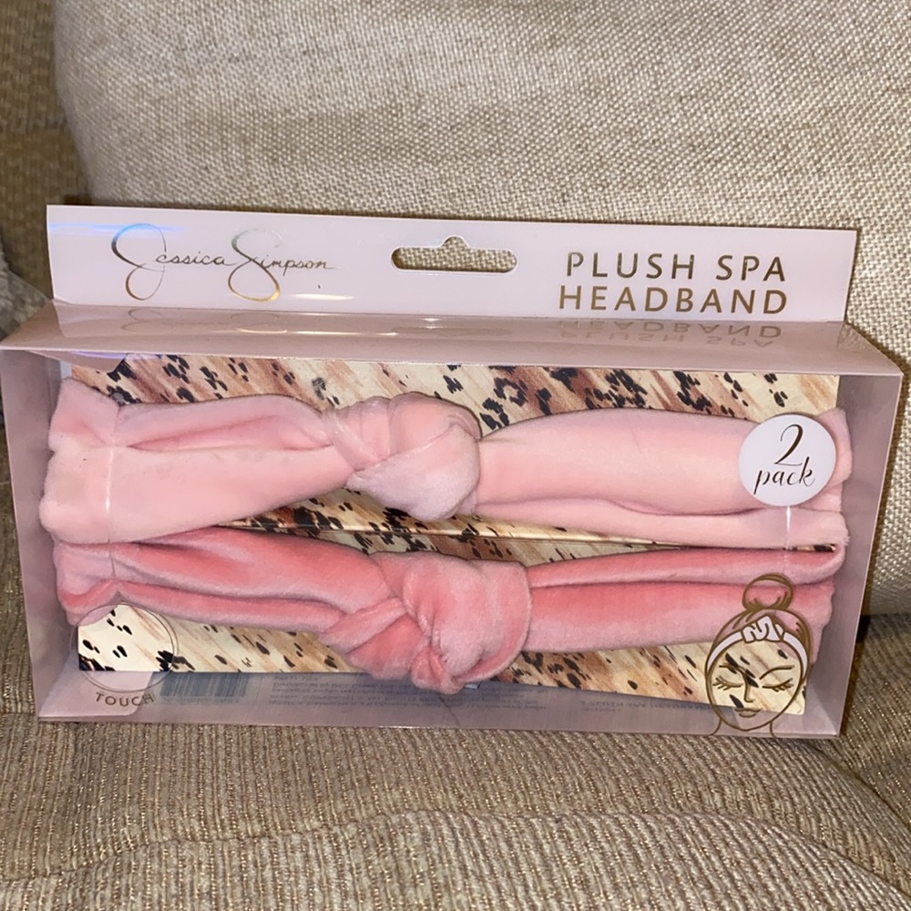 💖NWT Jessica Simpson 2PK Plush Spa Headbands